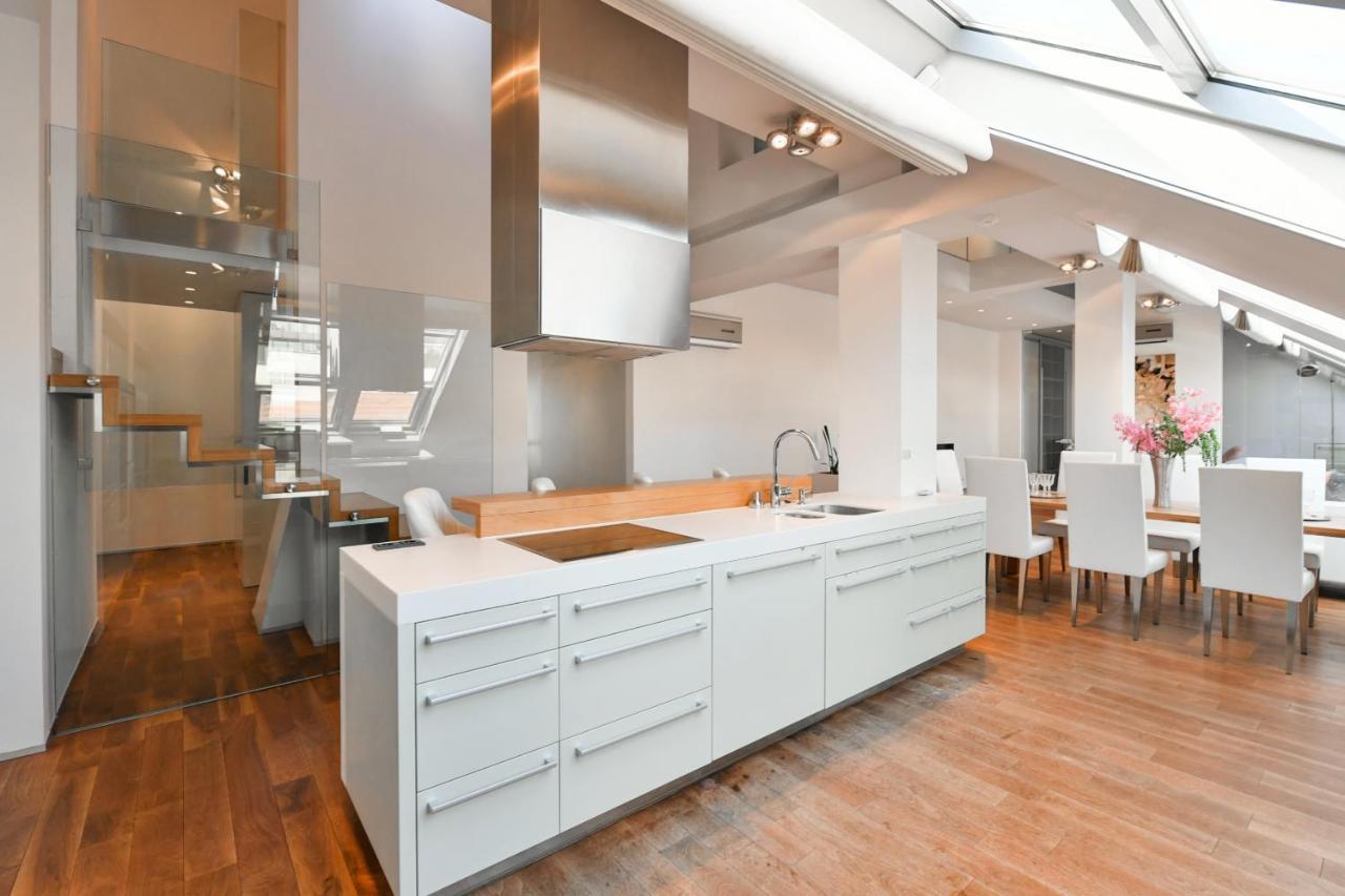 Luxury Central Penthouse With Sauna, Terrace, 250M2, 5Bdrm, 3Bthrm ปราก ภายนอก รูปภาพ
